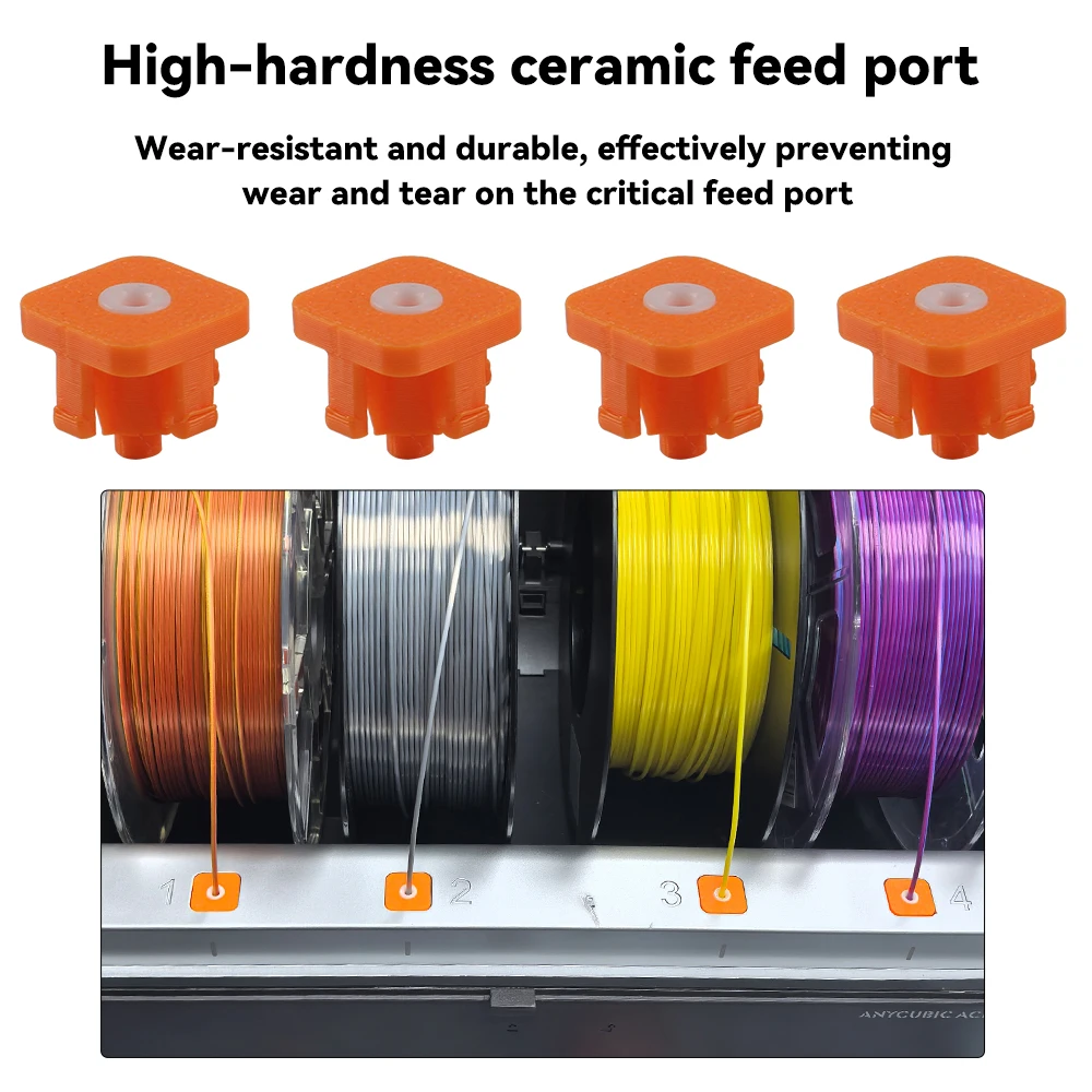 For Anycubic S1C/Kobra 3 Combo Ceramic Feed Protector ACE Pro Upgrade Ceramic Protector Accessory 3d Printer Replacement Parts