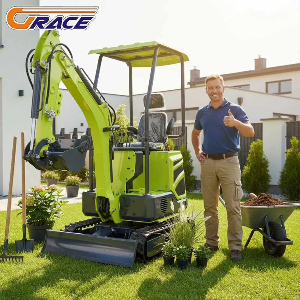 

1.5 Ton Kubota-Powered Mini Excavator Small Crawler Digger for Municipal Maintenance Roadside Work with Mini Pell for Sale