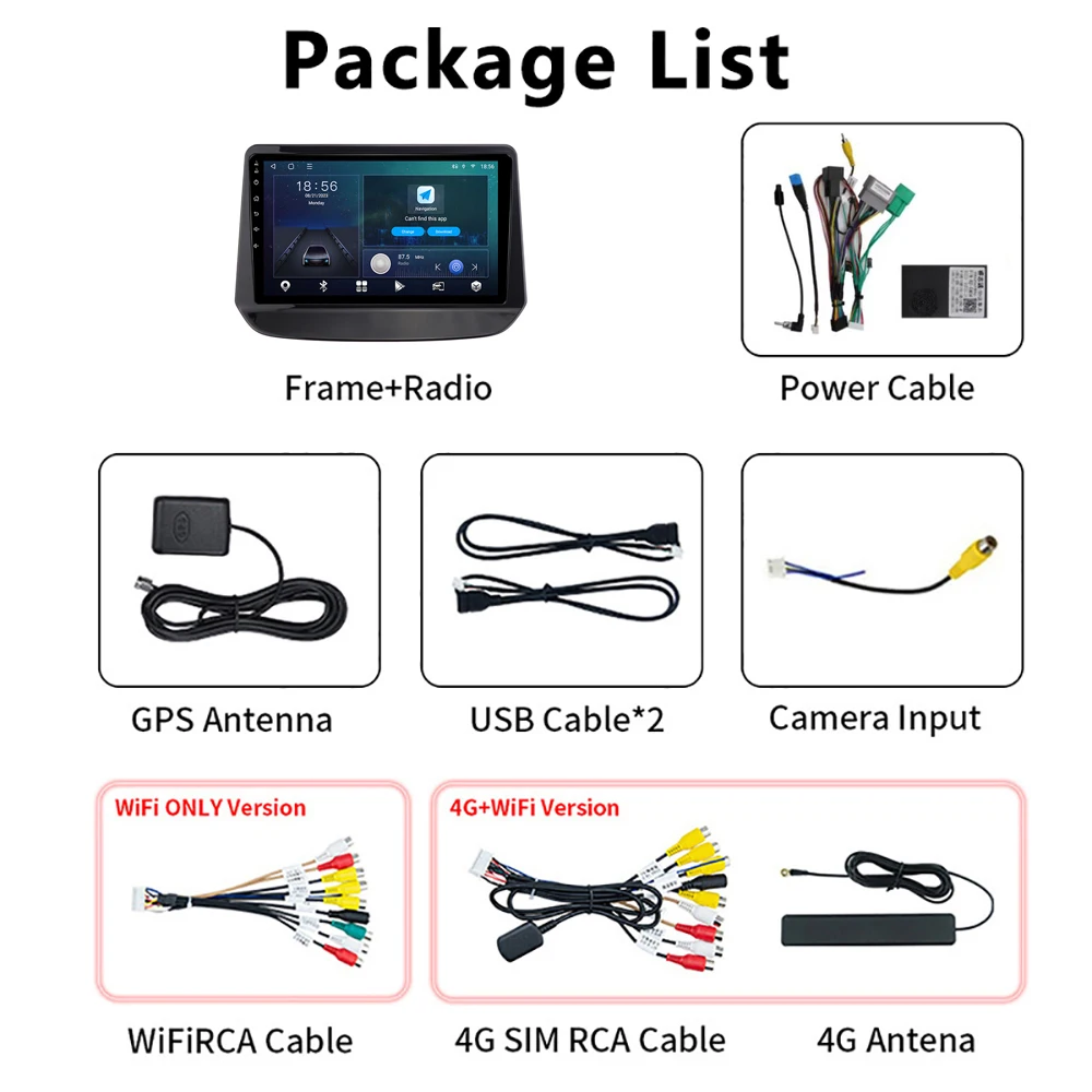 Android 10 Inch GPS Stereo Touch Screen Car Multimedia Player for Chevrolet Cavalier 2020 WIFI 4G Wireless Carplay FM AM Radio
