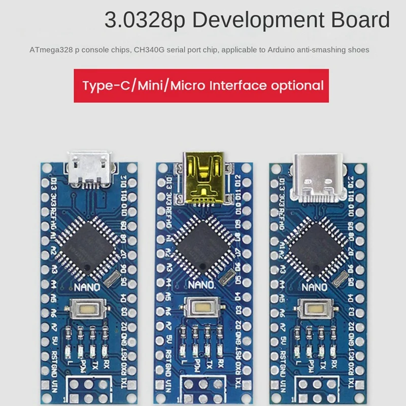 

Макетная плата NANO V3.0 328P ATMEGA328P MCU, улучшенная версия C, программируемая плата