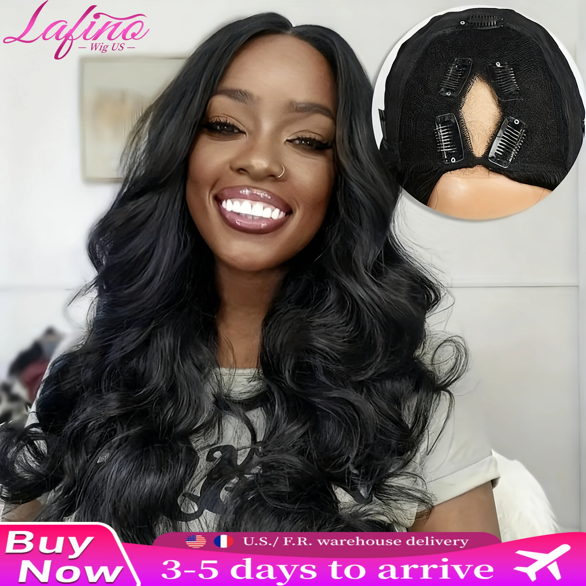 لافيون شعر مستعار 250 الكثافة الخامس جزء شعر مستعار شعر الإنسان الجسم موجة ترقية الخامس جزء شعر مستعار لا ترك الخامس جزء شعر مستعار شعر الإنسان شعر ريمي يوميا