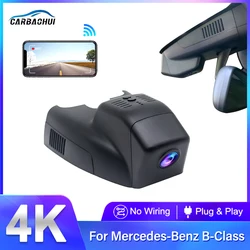 4K 2160P Plug and play Car DVR Video Recorder Dashcam for Mercedes Benz B180 B200 B250 W246 2015 2016 2017 2018, Dash cam Camera