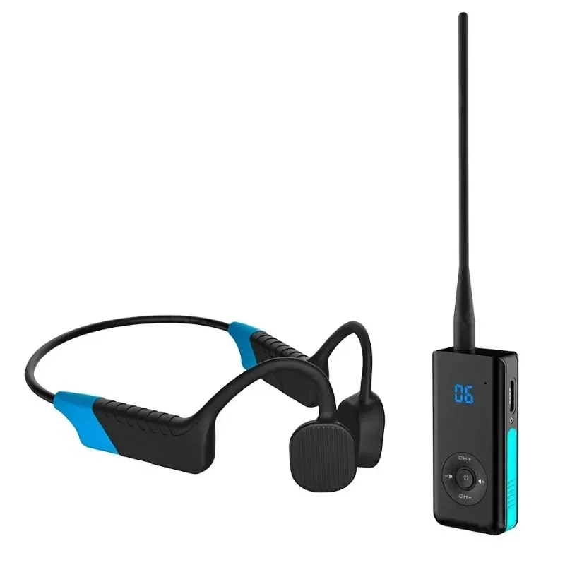 Walkie-talkie para entrenador natación subacuático, auriculares inalámbricos impermeables para entrenamiento