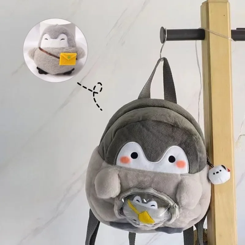 Schattige Pluche Pinguïn Vrouwen Handtas Zoete Rugzak Kawaii Cartoon Pinguïn Pop Casual Zachte Kinderen Schooltas Mode Dagelijks