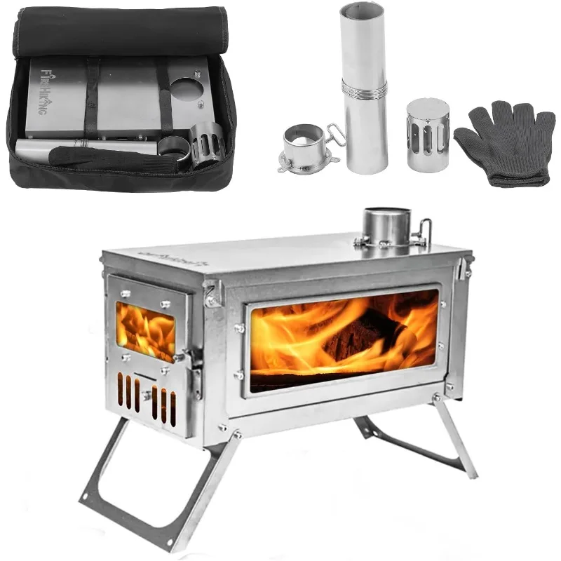 Titanium Stove TOLA Portable Folding Tent Ta1 Stove 3.4lb for Camping Backpacking Hunting Cooking