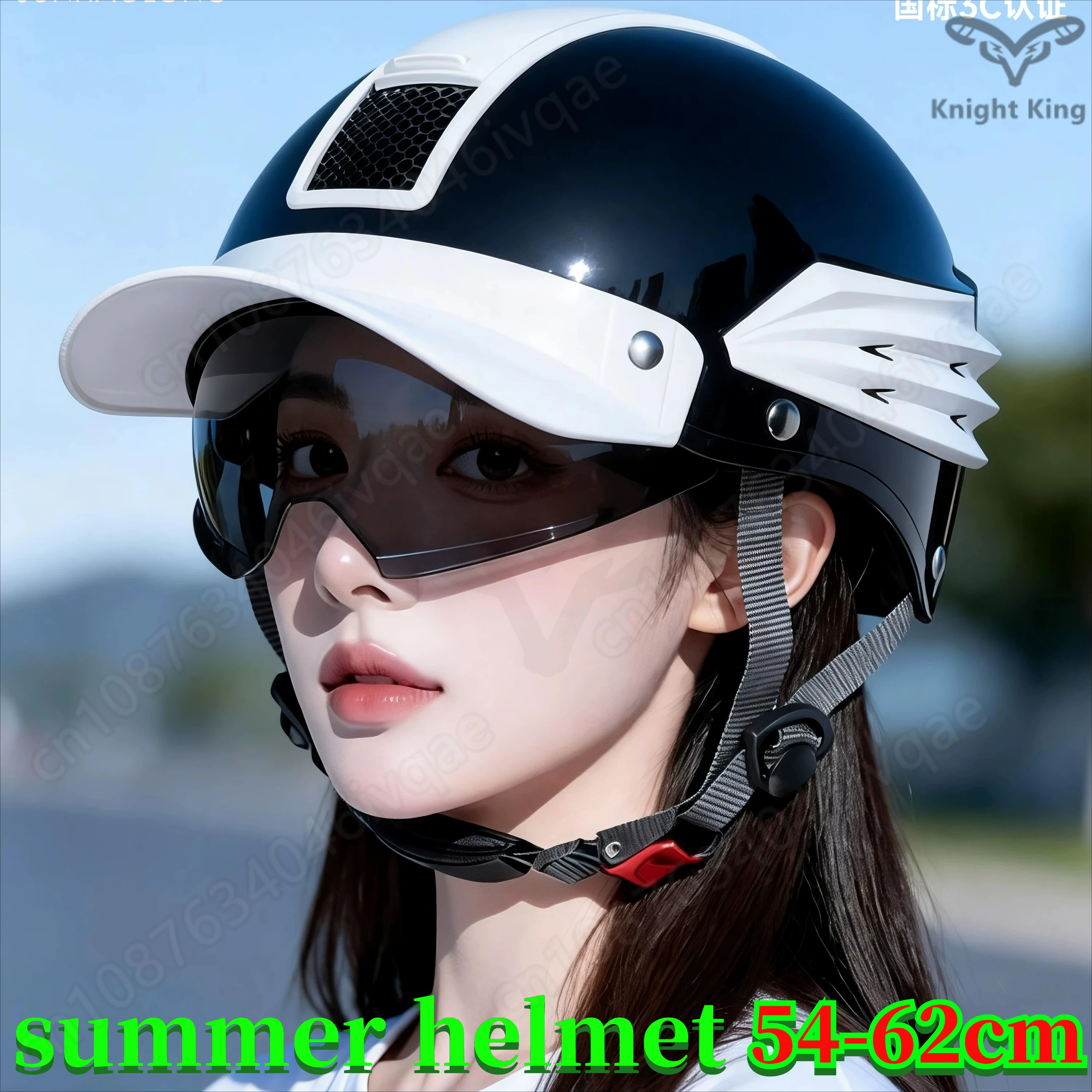 

Electric car helmet cap summer sunshade sun protection brim riding motorcycle half helmet