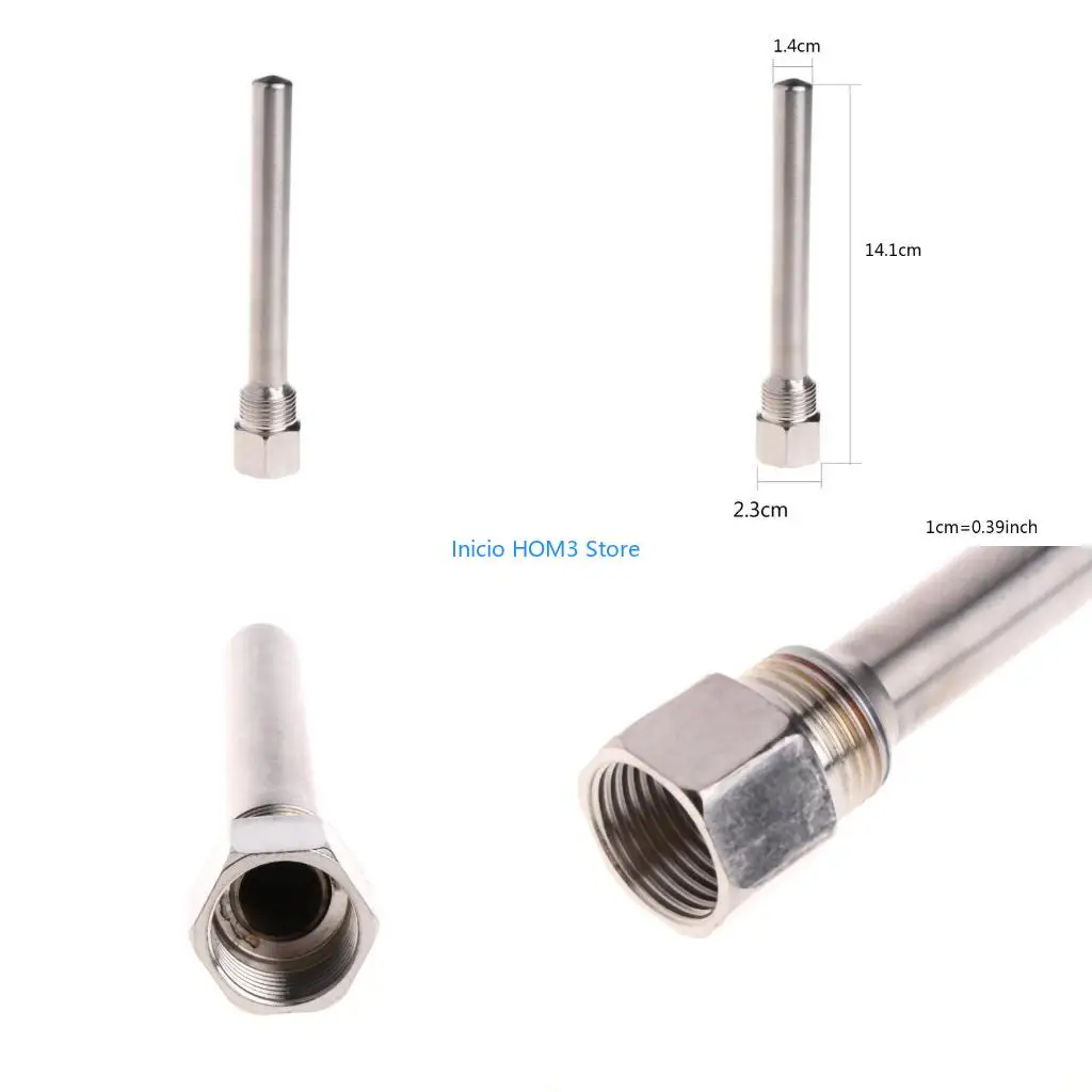 A5YD ThermowellSteel Immersion Sleeve Pocket for Temperature Thermocouple Tube