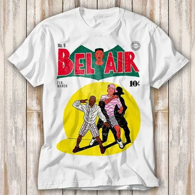 Fresh Prince Of Bel Air Vintage Magazine 80s T Shirt Best Seller Funny Movie Music Meme Top 4060