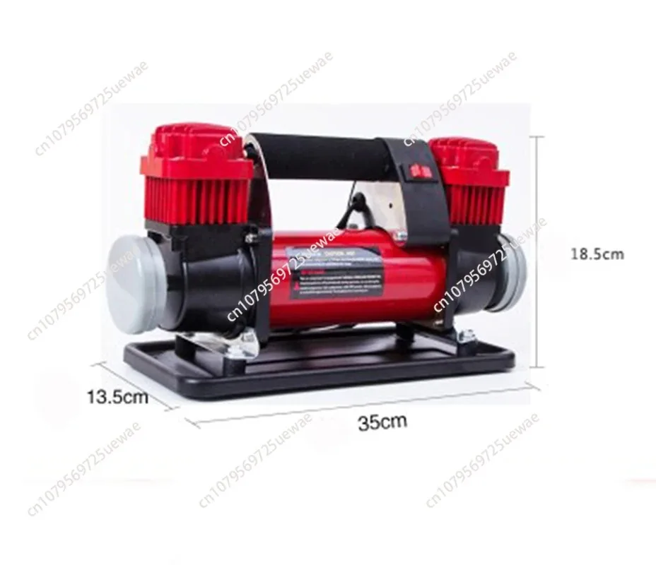 

High-pressure 580W Air Compressor High Power Automotive Air Pump Dual Cylinder All Metal Fast Off-road Sand Pump