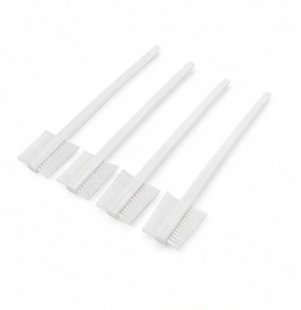 4Pcs Automotive Detailing Brushes Interior Cleaning Kit Dual-Sided Crevice Wire and Nylon Bristles Car Engine Wheels Small