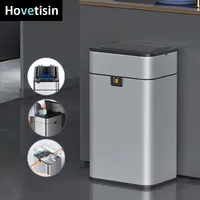 15L /20L Large Smart Kitchen Trash Can 20리터 스마트 쓰레기통Automatic Intelligent Sensor Bucket Garbage Can Wastebasket