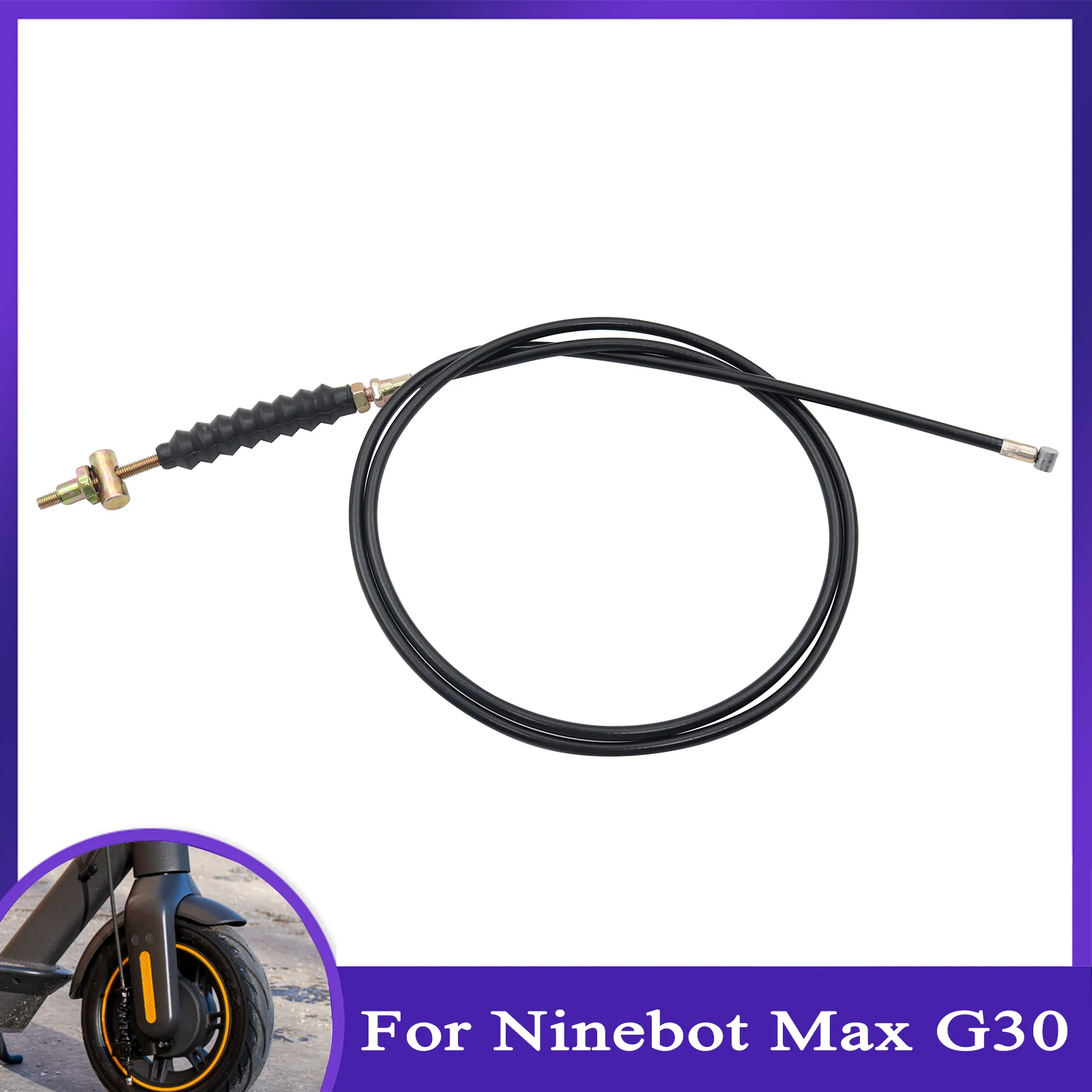 

1 Pc Brake Line Set For NINEBOT MAX G30 Electric Scooter Front Wheel Brake Cable Electric Scooter Drum Brake Line With Spring