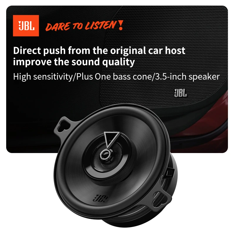 JBL Car Audio Speaker 3.5-Inch Coaxial Speaker Tweeter, Midrange Subwoofer JBL Official Genuine Stereo Speaker GX328