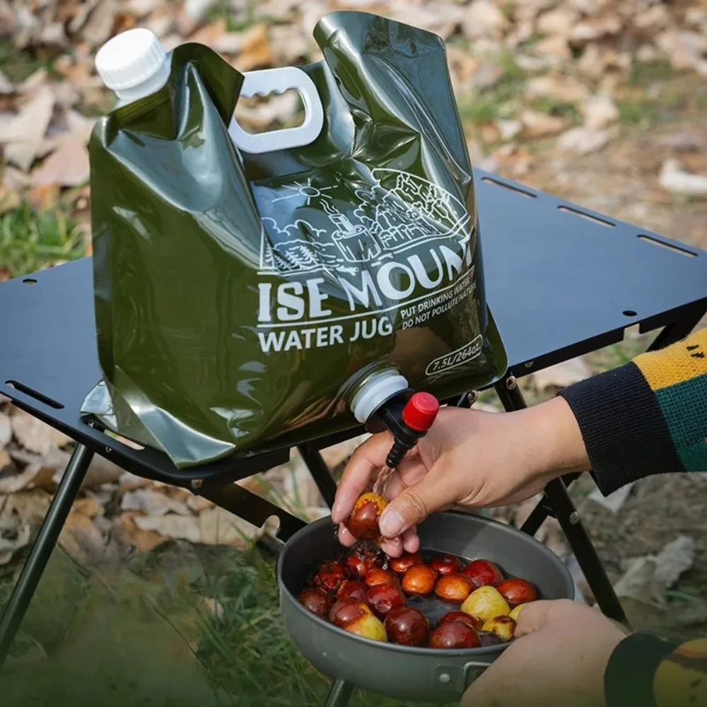 折りたたみ水保存袋屋外 7.5L 大容量折りたたみ水保存ポータブル実用的な高密封水保存袋