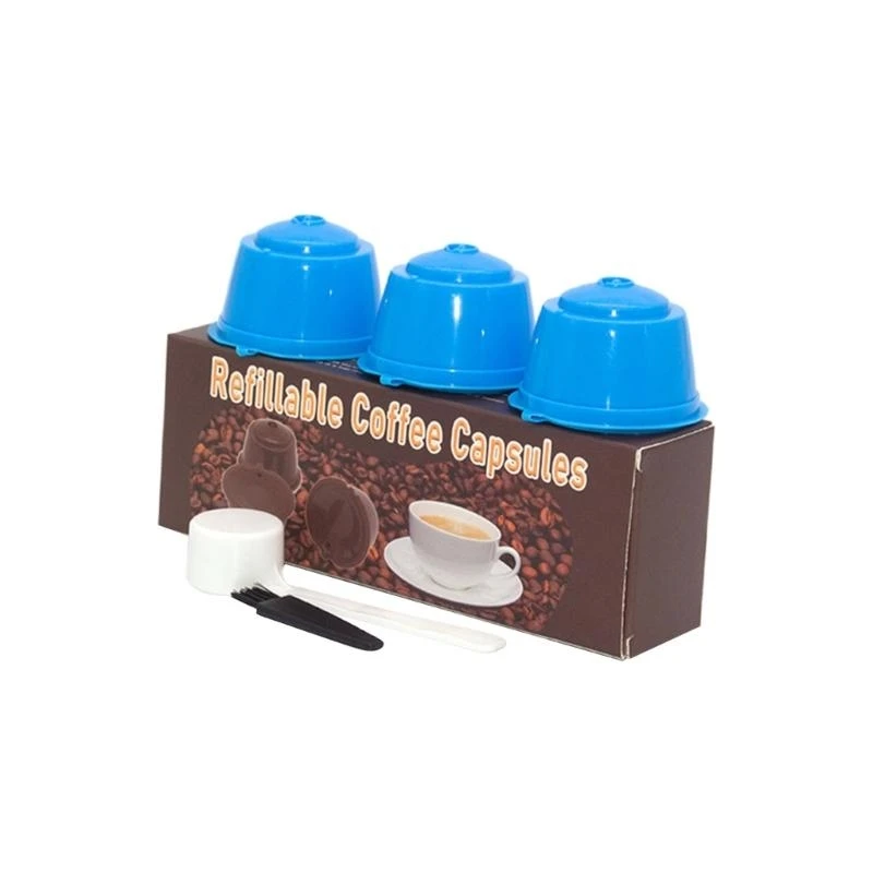 Set of 3 Reusable Coffee Pods Plastic Texture Perfect for Coffee Lover Present Q5WC