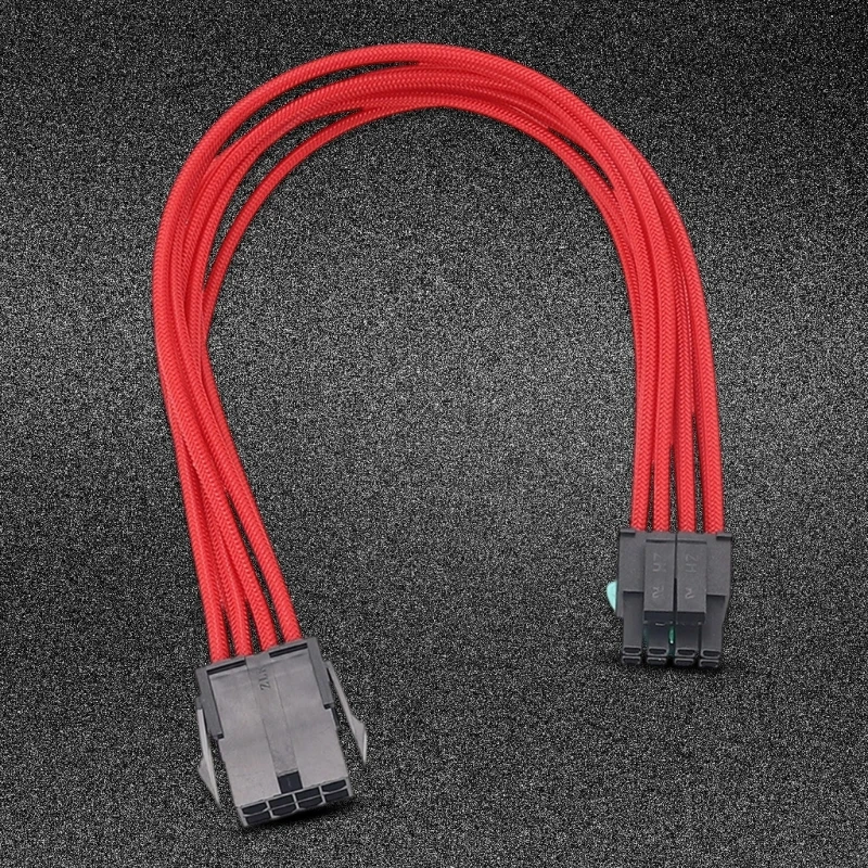8PIN CPU Power Extension Berd с огненным рукавом повышает стабильность для видеокарты CPU Высокая проводимость .066A