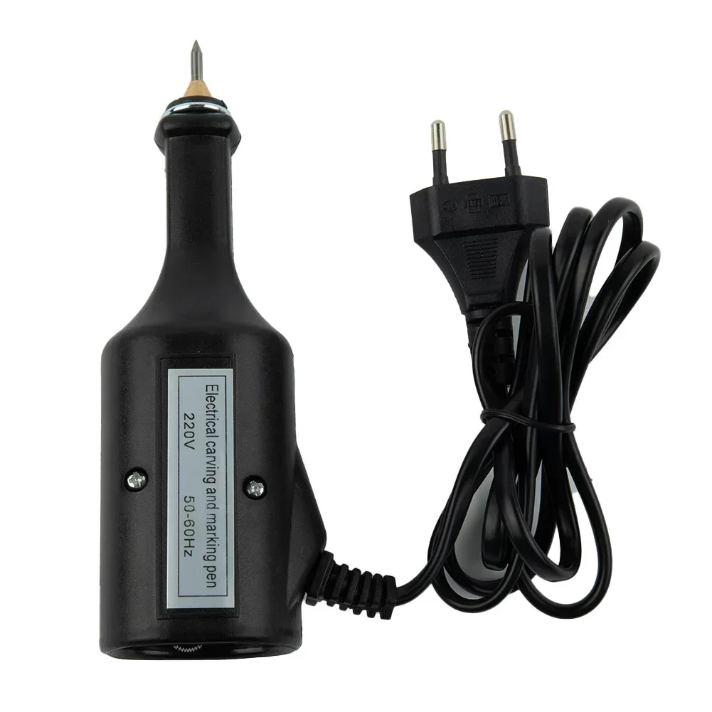 Caneta de escultura de gravura elétrica ue 220v 25w gravador plotter máquina cinzel dicas metal madeira vidro plástico cerâmica pedra