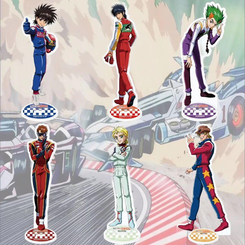 Cyber Formula Popular Anime Acrylic Display Stand Cartoon Character Figure Model Desktop Ornament Holiday Gift Otaku Keychain