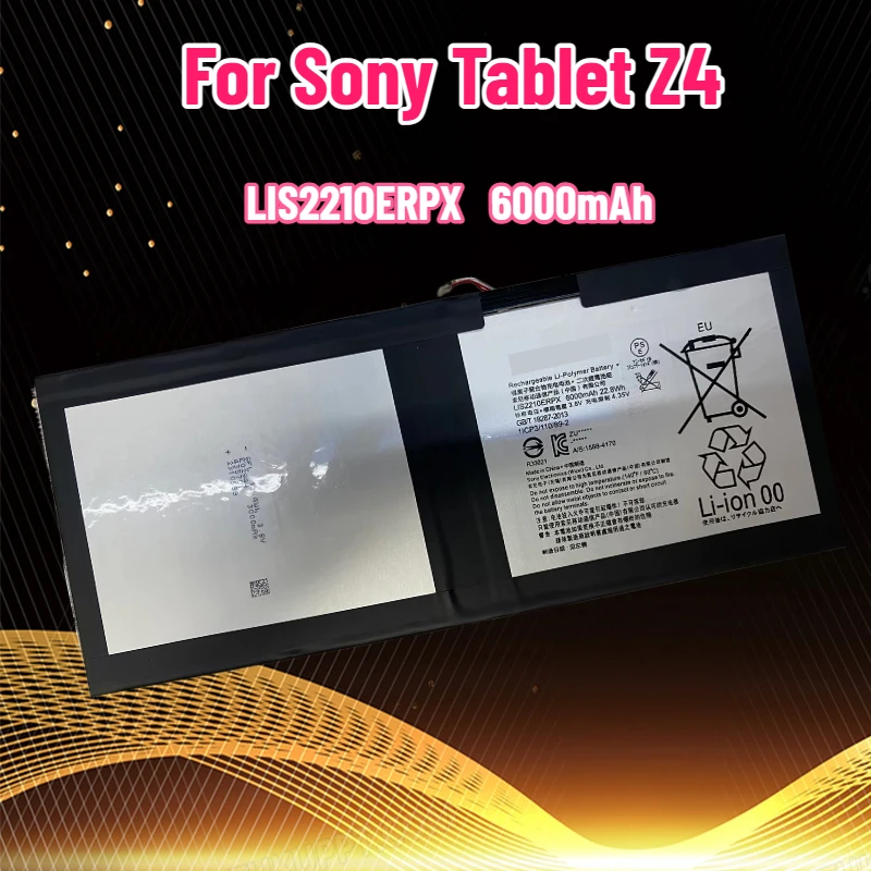 بطارية بديلة للكمبيوتر اللوحي بقدرة 6000 مللي أمبير في الساعة مناسبة لبطارية الجهاز اللوحي Sony Tablet Z4 SGP771 LIS2210ERPC LIS2210ERPX #1