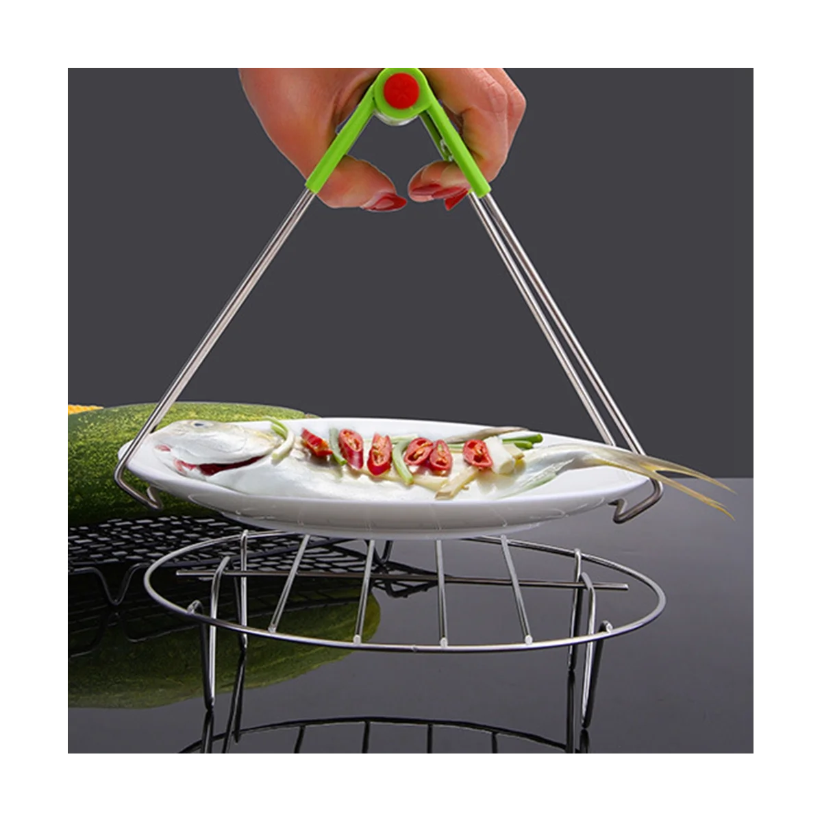 Friteuse électrique en acier inoxydable, accessoires de cuisson à la vapeur T1, 7 pouces, 3,2 QT, 5 pièces