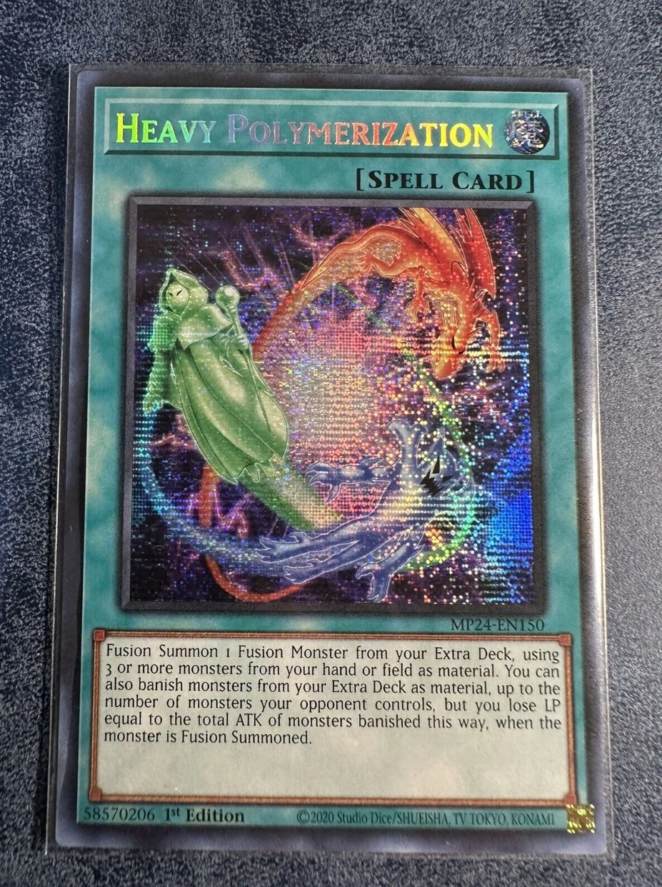 

Yugioh KONAMI Duel Monsters TCG MP24-EN150 Heavy Polymerization Secret Rare English 1st Edition Collection Mint Card