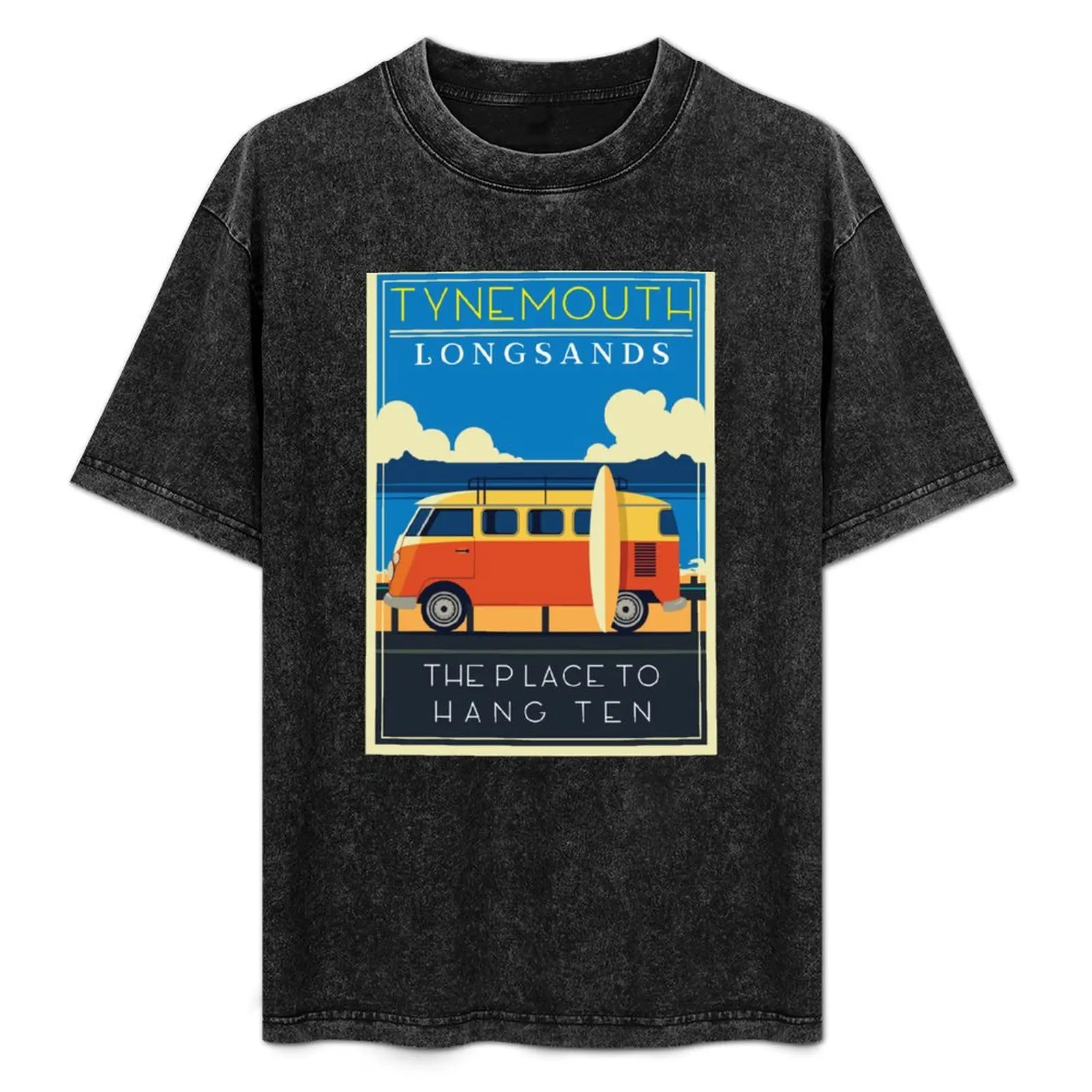 

Tynemouth Longsands The Place To Hang Ten for cool surfers surfing gift T-Shirt High Elasticity Sports T-Shirt
