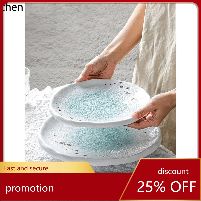 

Hlx tableware plate side dish restaurant hotel anti-fall creative plate