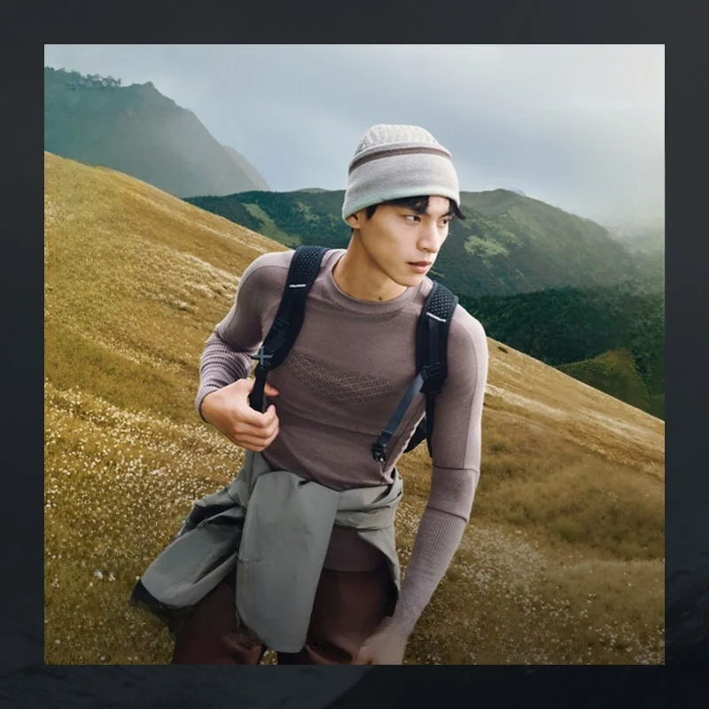 

Warmth Sports Underwear Quick Dry Hiking Mountain Climbing Men's Long Sleeve Thermal Base Layer Single Layer round Neck