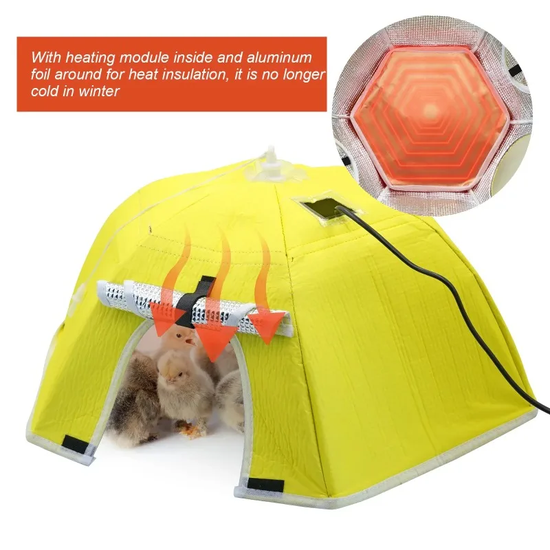 ZHAYA  Electric Chick Brooder Heating Cover Chick Cage Heater Chicken Warmer Easy To Install Convenient Time-saving 110V/220V