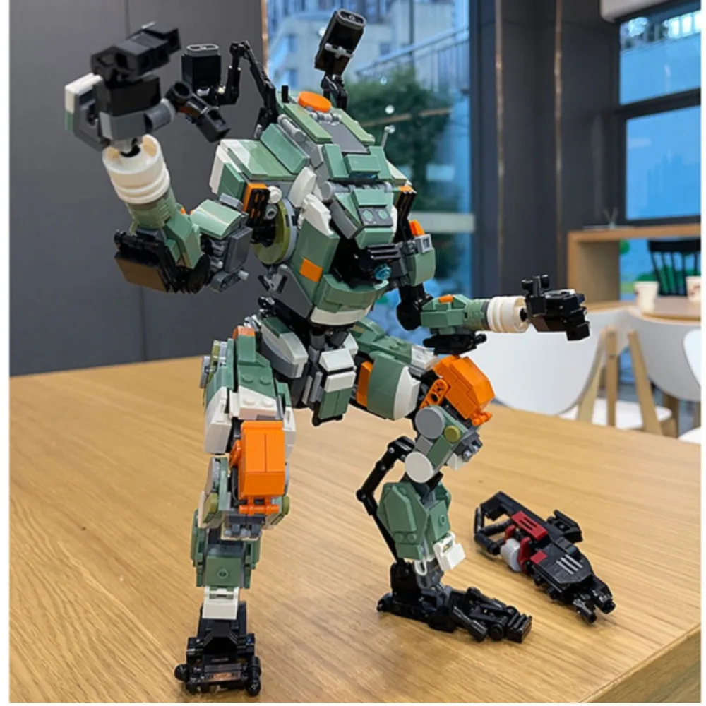 

BuildMOC Titanfallss 2 BT-7274 Vanguard-class Titan Mecha строительные блоки MOC-68249 Mecha Robot Ion-class Viper's Kids ToysGift