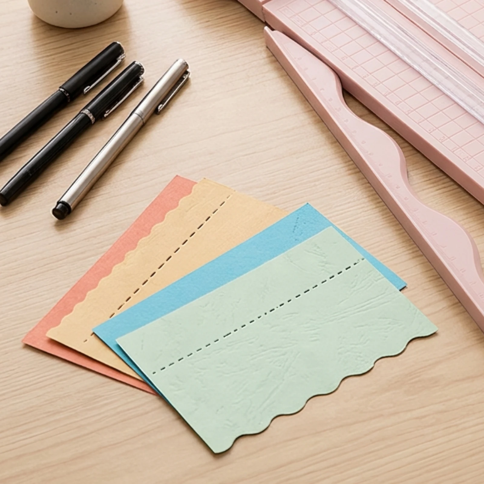 Paper Cutter with Rotating Blade Manual Desktop Paper Cutter Scrapbooking Tool Smooth Portable for Crafters, Crafting