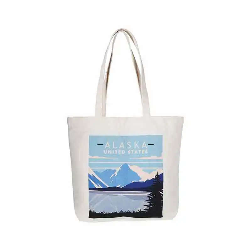 SE12 Aesthetic Canvas Tote Bag with an Inner Pocket, Reusable Grocery Bags For Women, Beach, Shopping