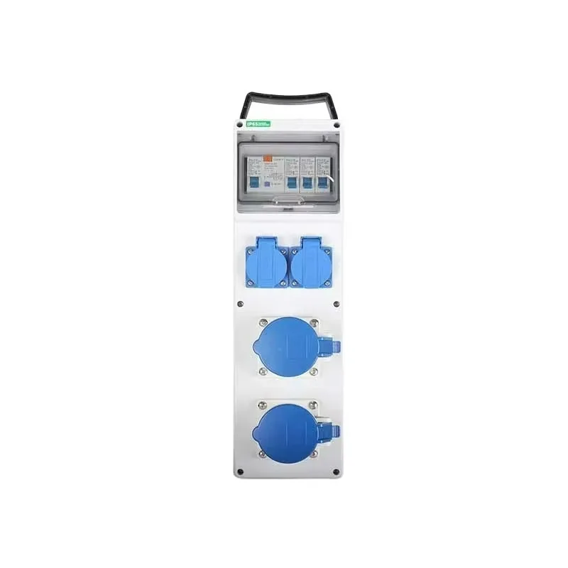 Flame Retardant Outdoor Construction Site Temporary Power Distribution Box Single-phase Convenient Plastic Socket Shell