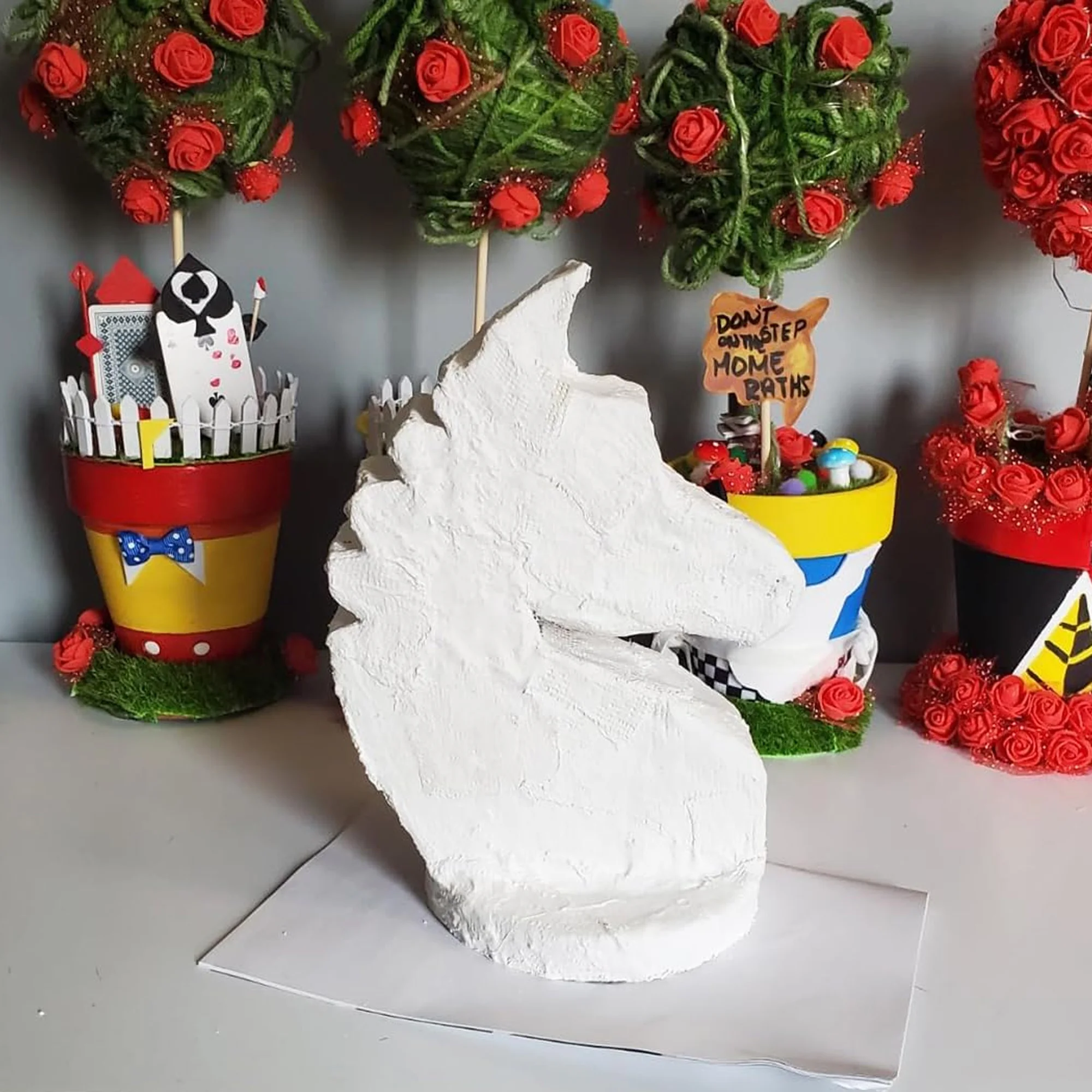 6 قطع من ضمادات الجص، لفات قماش اللدائن البيضاء، شرائط شاش الجص للحرف اليدوية، صنع القناع، فن المناظر الطبيعية، صب البطن، B