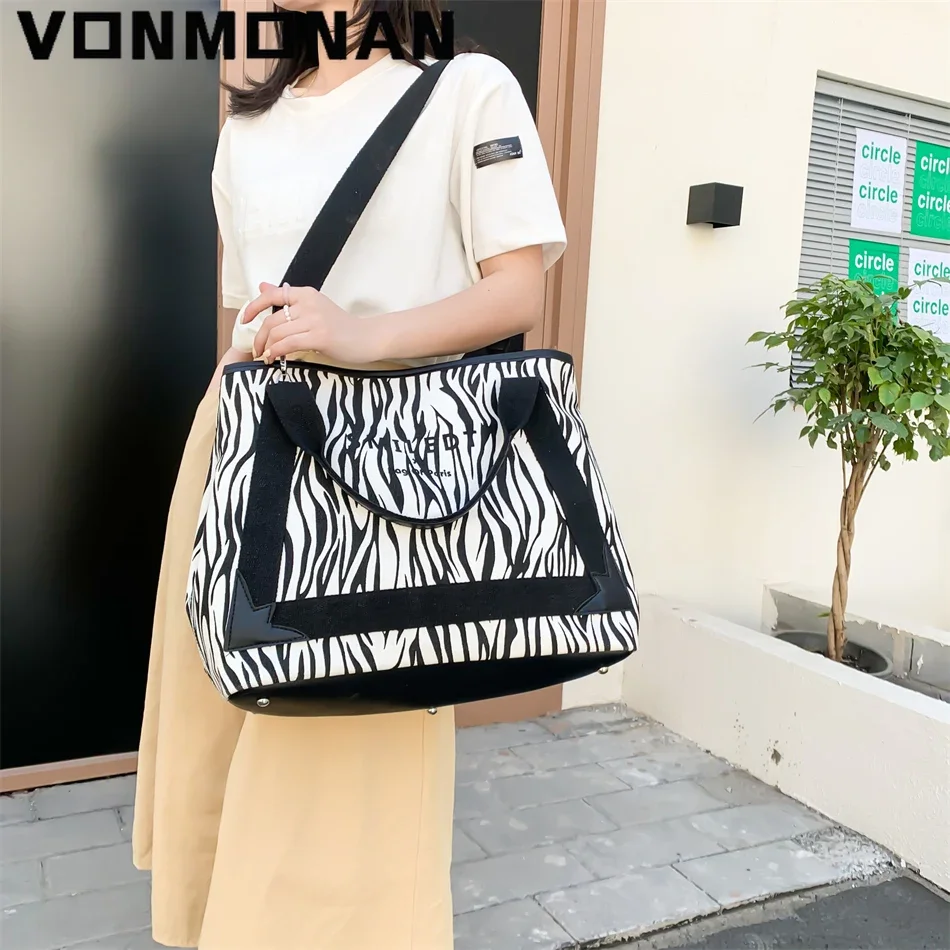 Fashion Canvas Women Handbags Large Capacity Ladies Shoulder Shopper Bag Famous Designer Casual Female Tote Top-handle Bags 2024