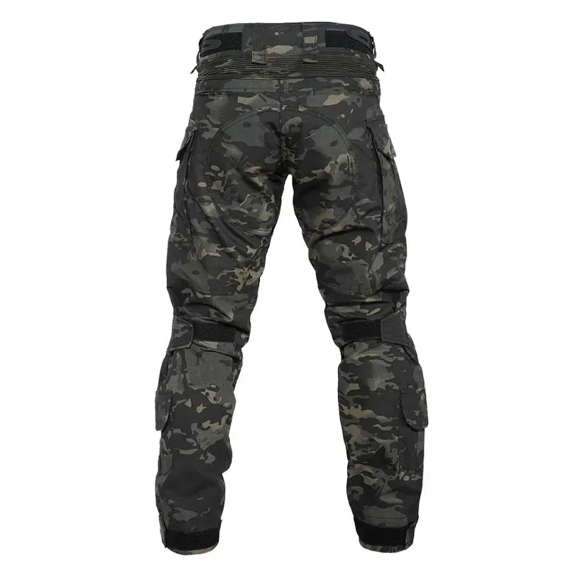 Combat Pants with Knee Pads Camping Airsoft Tactical Cargo Trousers for Men Camouflage Airsoft Hiking Softair Climbing Clothes