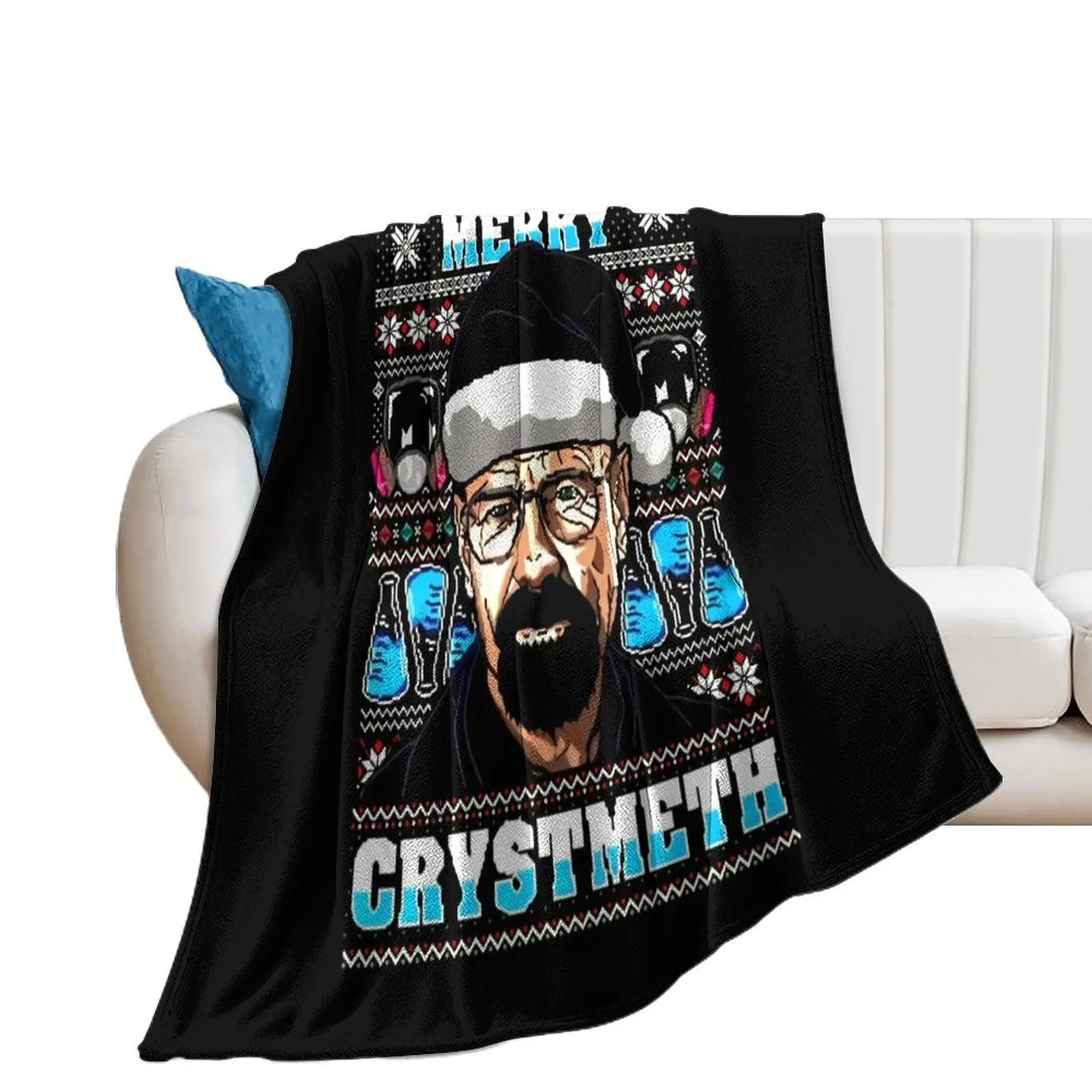 

Breaking Bad Christmas Ugly Throw Blanket Blankets For Sofas Thermal cosplay anime Plaid Blankets