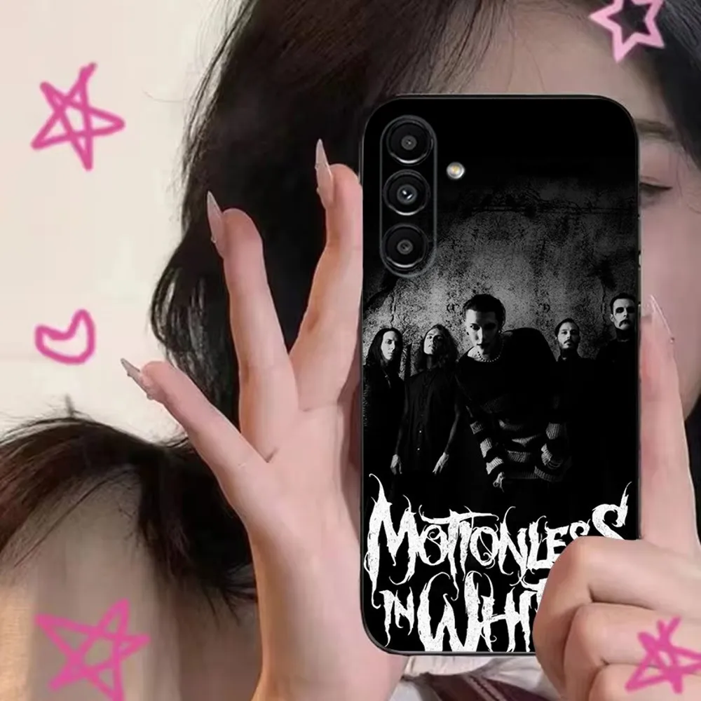 M-Motionless In Whites Phone Case For Samsung S24,S21,S22,S23,S30,Ultra,S20,Plus,Fe,Lite,Note,10,9,5G Black Soft Cover