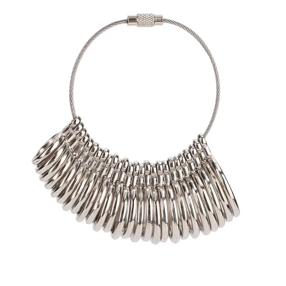 

Прецизионный размер кольца в Великобритании, четкое считывание, металлическое кольцо, оправка, серебряный палец, измерительное кольцо