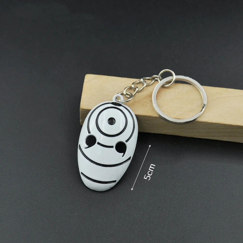 Anime Naruto Schlüssel bund Cartoon Uchiha Obito Uchihamadara Naruto Metall Schlüssel ring Anhänger Akatsuki Chaveiro Schmuck Souvenir Geschenke