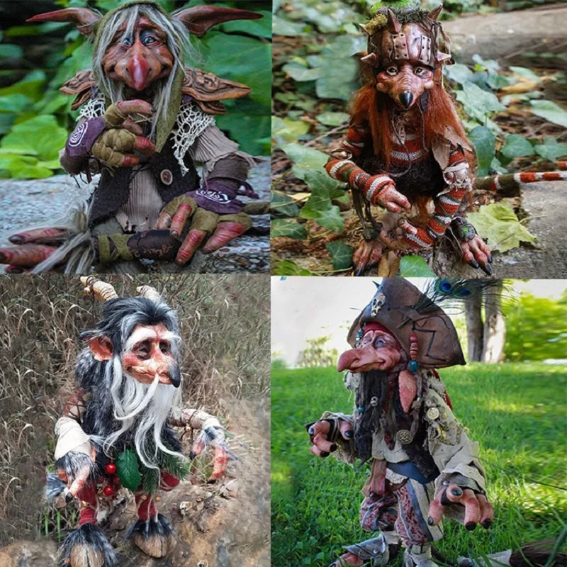 Pirate Captain Elves Figurines Resin Garden Statue Decorations Pirate Moss Micro Landscape Decor Garden Home Desktop Decor Gift