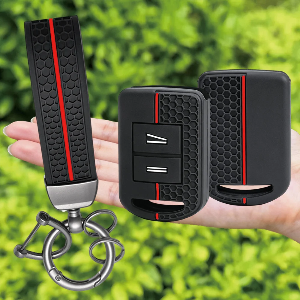2 Button Keychain Silicone Car Remote Key Fob Shell Cover Case For Opel / Vauxhall Agila Corsa C Combo Meriva Tigra 1999-2010