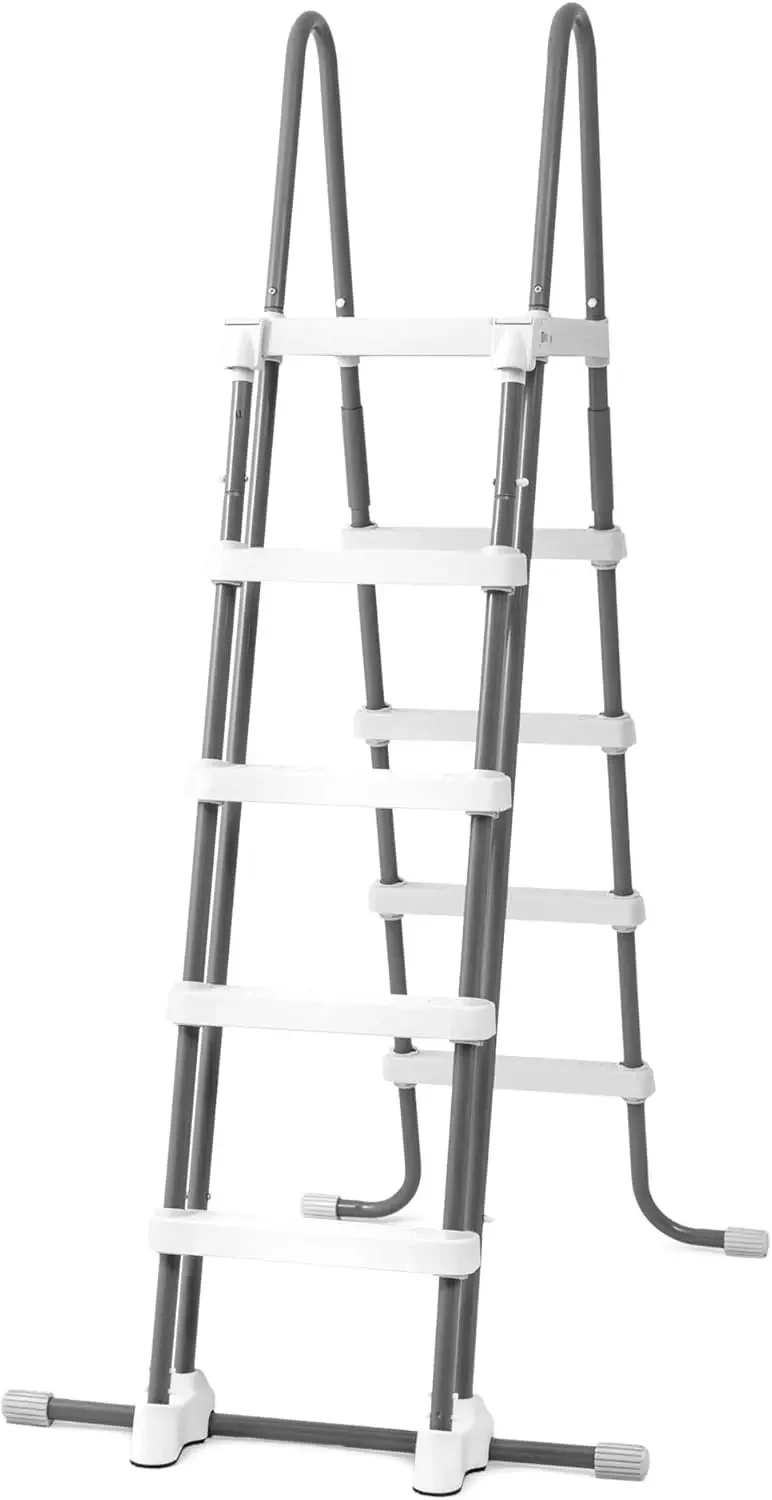 [شحن مجاني! ]Confer Plastic 7200 Roll Guard 48 "إلى 56" سلم أمان بإطار قابل للتعديل