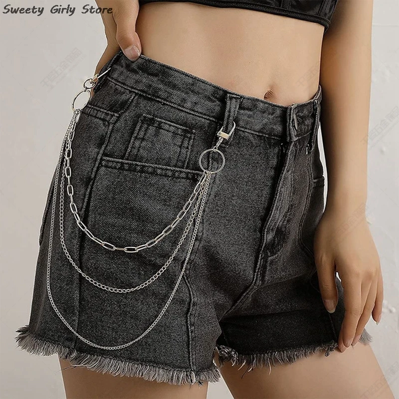 Metal Pants Chains Dress Up Pants Decoration Jewelry Cosplay Trousers Skirt Jeans Chain Body Jewelry Halloween Belly Belts