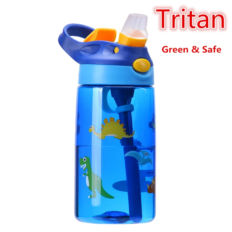 Children Water Bottles Portable Outdoor Safety Tritan BPA Free Students Girl Birth Gift 480ML Juice Draw Drinking Cup Customized