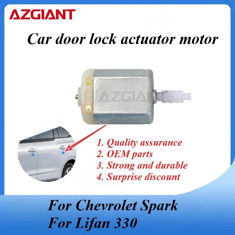 

AZGIANT Car door lock actuator motor for Chevrolet Spark/Lifan 330 Brand new high quality replacement parts OEM 12V Carbon Brush