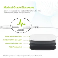 Masseur TENS EMS, électrostimulateur pour les épaules et le cou, appareil à impulsions numériques, outil de relaxation pour la maison et le bureau, soin du corps, masseur TENS EMS. 4