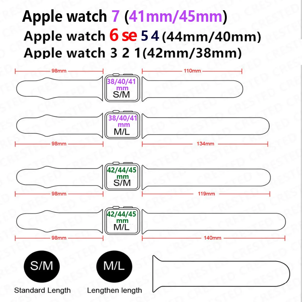 Ремешок силиконовый для Apple Watch band 44 мм 40 мм 45 мм 41 мм 38 мм 42 мм, спортивный браслет для часов iWatch Series 9 3 5 6 se 7 8 Ultra 2