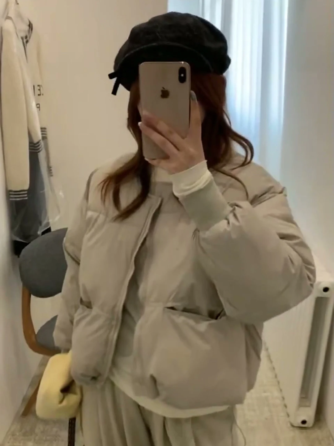 Casual Sle Version coréenne ort longueur fermeture à glissière hiver Thiened coton femmes ample chaud manteau rond