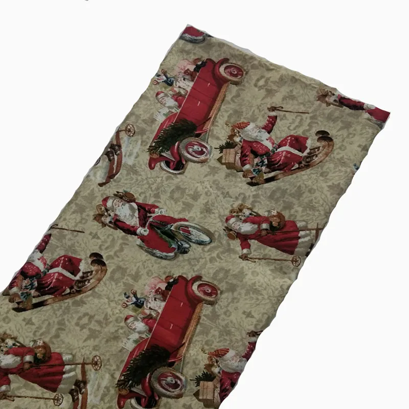 Graceful X'mas Christmas Snowman Animal 100% Cotton Fabric 50x105cm DIY sewing Clothing Tissue Telas Patchwork